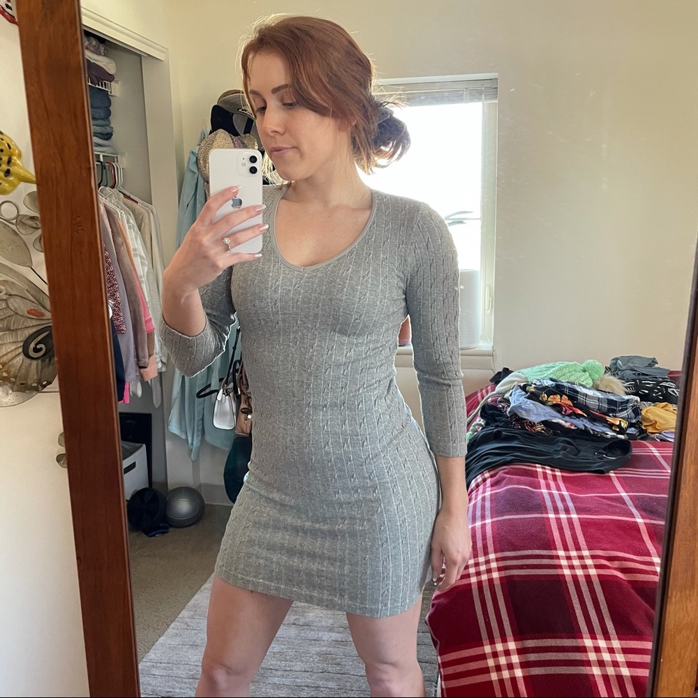 Cotton 3/4 Sleeve Dress